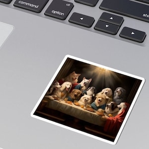 The Last Pupper Sticker | Dog Last Supper