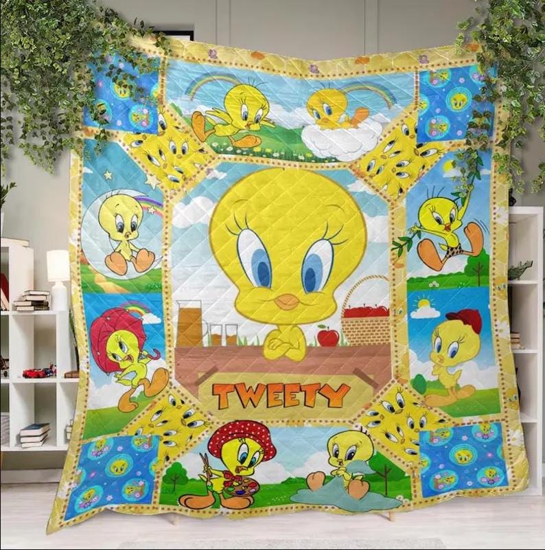 Tweety Bird Blanket Vintage Quilt - Etsy