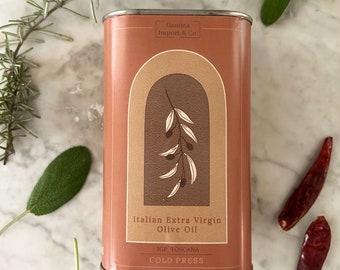 Huile d'olive extra vierge italienne d'un seul domaine (boîte de 500 ml) de Toscane