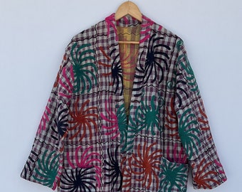 Suzani Hand Embroidered Long Jacket | Winter Boho Uzbek Kashmir Crewel | Christmas Special Gift | Classic Mix colour Floral suzzani jacket