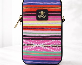 Artistic Vegan Leather Crossbody Phone Bag – Waterproof Mini Purse