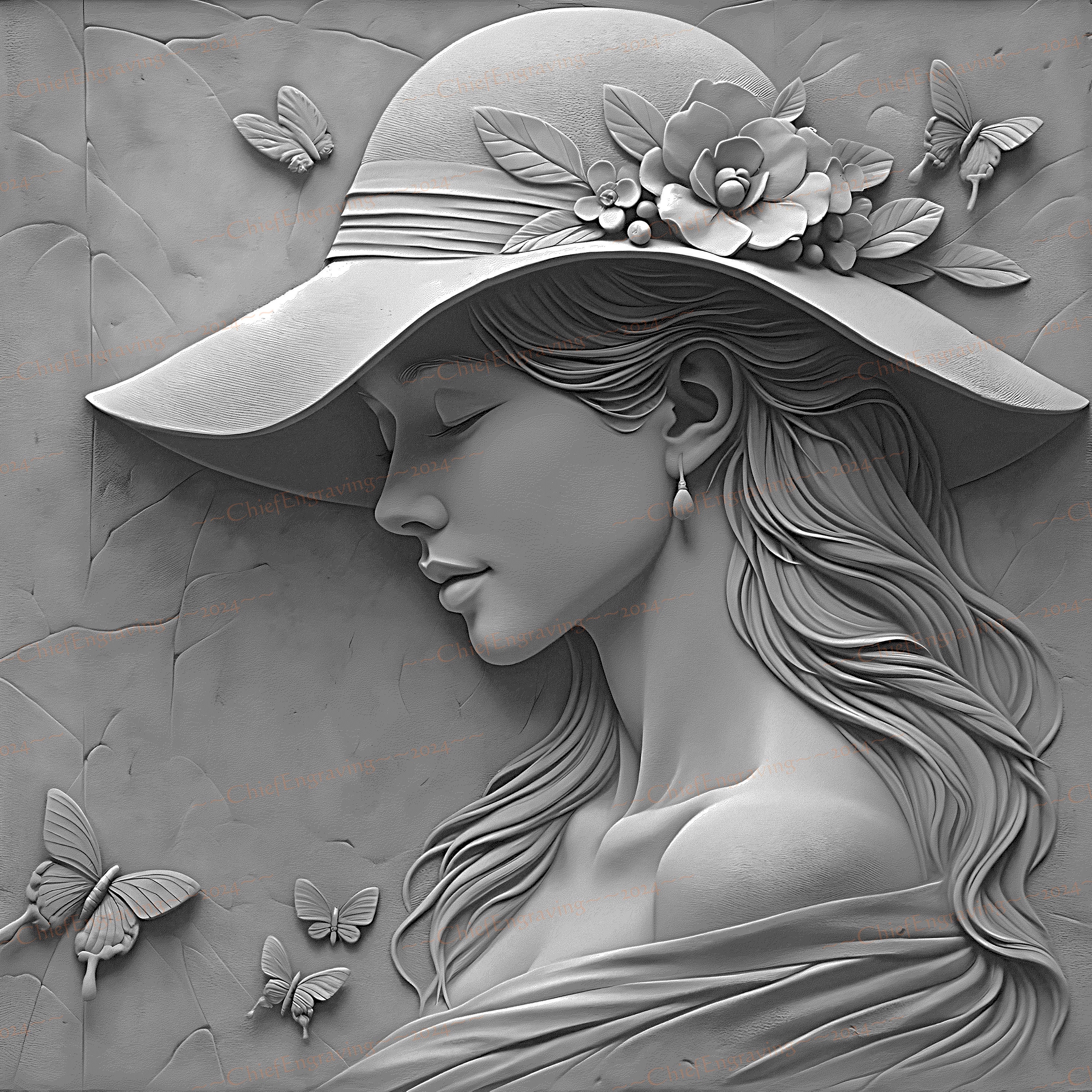 Lucky仮注文ページ【エシェンゾー　レジン3Dアート】　A3サイズ Laser Engraving PNG Files | 3D Illusion Laser Ready Artwork