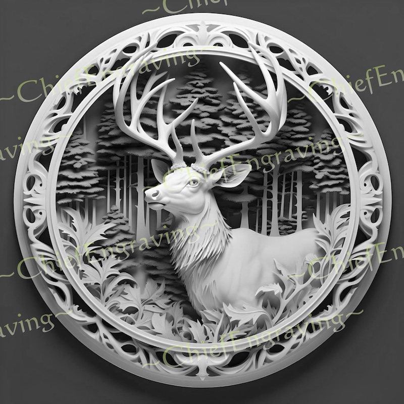 Elk 3d Png File - Etsy
