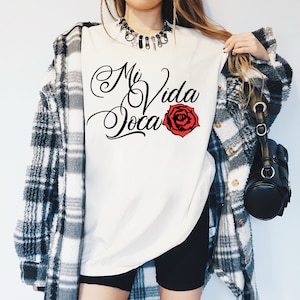 Mi Vida Loca Shirt Chola Style Lowrider Shirt Chicano Tee Street Wear Chicana Shirt