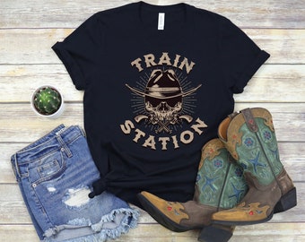 Train Station Shirt Rodeo Tee Howdy Shirt Western Graphic Tee Girls Who Ride Country Music Concert Shirt