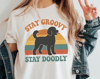 Goldendoodle Comfort Colors® Graphic Tee | Dog Mom Shirt | Dog Dad T-Shirt | Doodle Owner Gift | Cute Dog Lover Comfort Colors Shirt