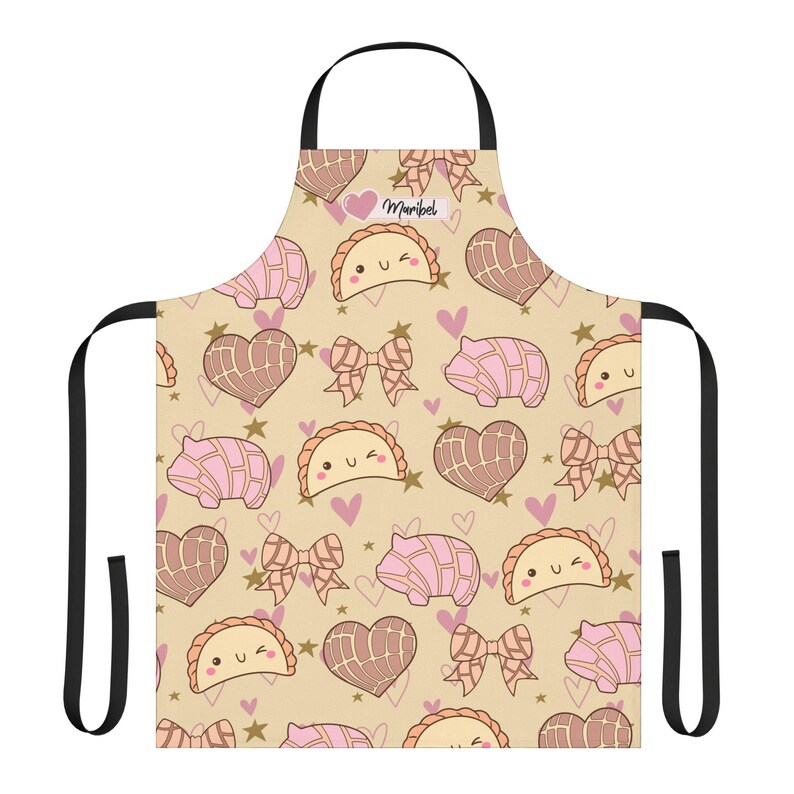 Pan Dulce Concha Custom Apron, Cafecito y Chisme, Mexican Christmas Gift, Mexican Apron, Concha Apron, Regalo para Mujer image 3