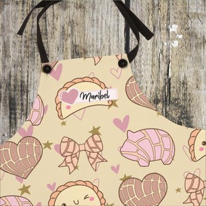 Pan Dulce Concha Custom Apron, Cafecito y Chisme, Mexican Christmas Gift, Mexican Apron, Concha Apron, Regalo para Mujer