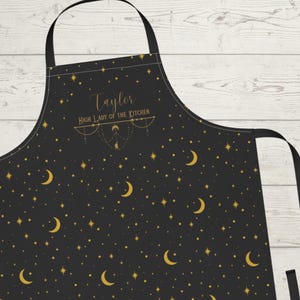 ACOTAR Inspired Apron, Velaris Gift, Night Court, Rhysand, Celestial Design, Bookworm Gift, Bookish, Book Lover