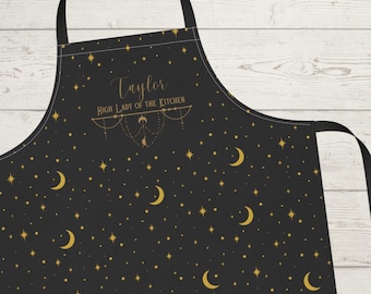 ACOTAR Inspired Apron, Velaris Gift, Night Court, Rhysand, Celestial Design, Bookworm Gift, Bookish, Book Lover