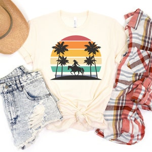 Coastal Cowgirl Rodeo Tee Howdy Shirt Western Graphic Tee Country Shirt Girls Who Ride Cowgirl T-Shirt