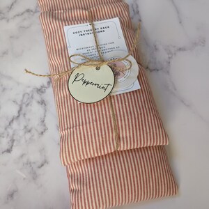 Handmade Heat/Cold Pack Cozy Therapy Peppermint or essential Oil Choice Rice Pad Reusable & Microwavable Lovely Cotton Fabric Set of two