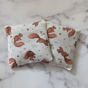 Hand Warmers Squirrel Handmade Microwavable Reusable Flax Hand warmers