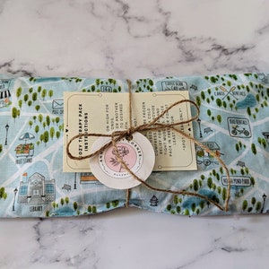 Handmade Heat/Cold Pack Cozy Therapy Essential Oil Choice Rice Pad Reusable & Microwavable Lovely Cotton Fabric