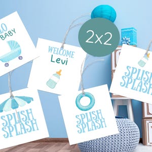 FULL Splish Splash Baby Shower Bundle - Editable Pool Party Invite ...