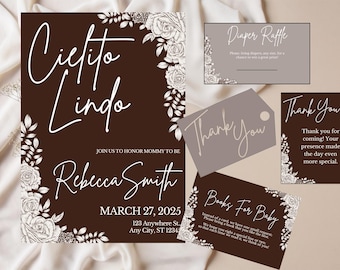 Cielito Lindo Baby Shower Invitation: Editable Mexican Theme (Digital Download)
