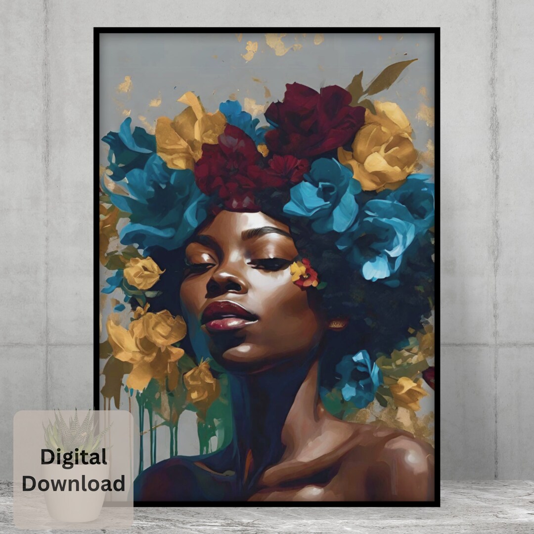 INSTANT DOWNLOAD African American Wall Art Black Art Black Etsy