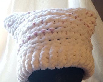 Cat Hat White & Pink
