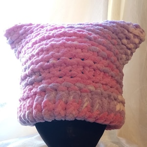 Cat Hat Pink & Purple