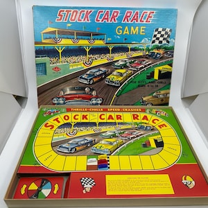 Vintage Stock Car Race Game 1960s