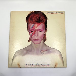 Vintage Vinyl Record - David Bowie - Aladdin Sane 1973