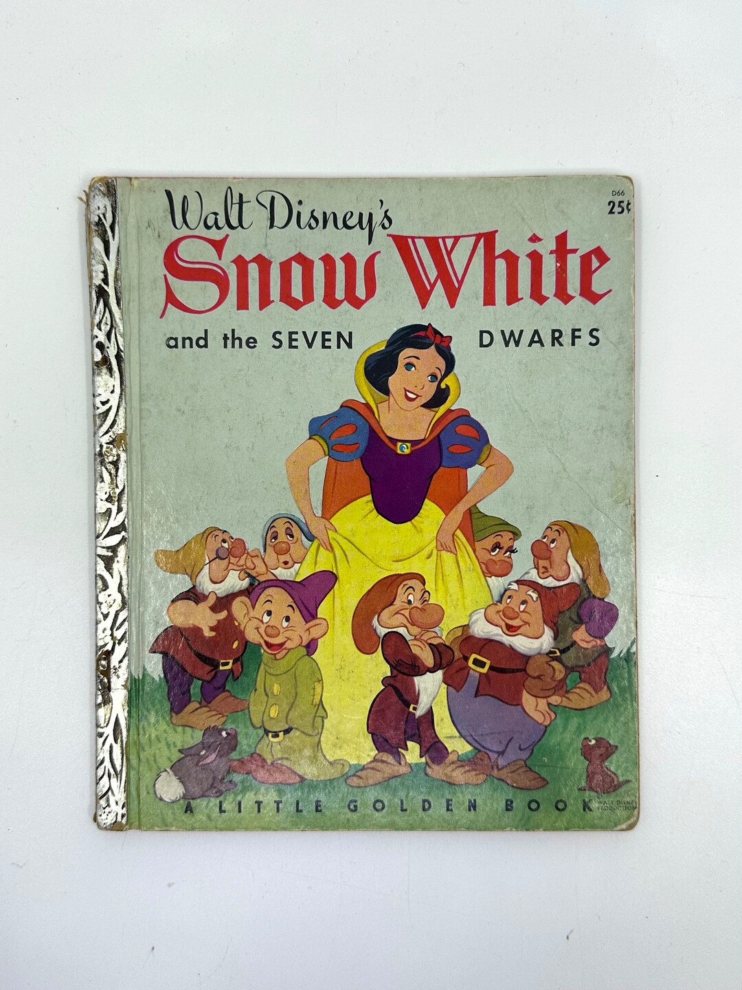 Vintage Little Golden Book Walt Disney Snow White and the Seven Dwarfs ...