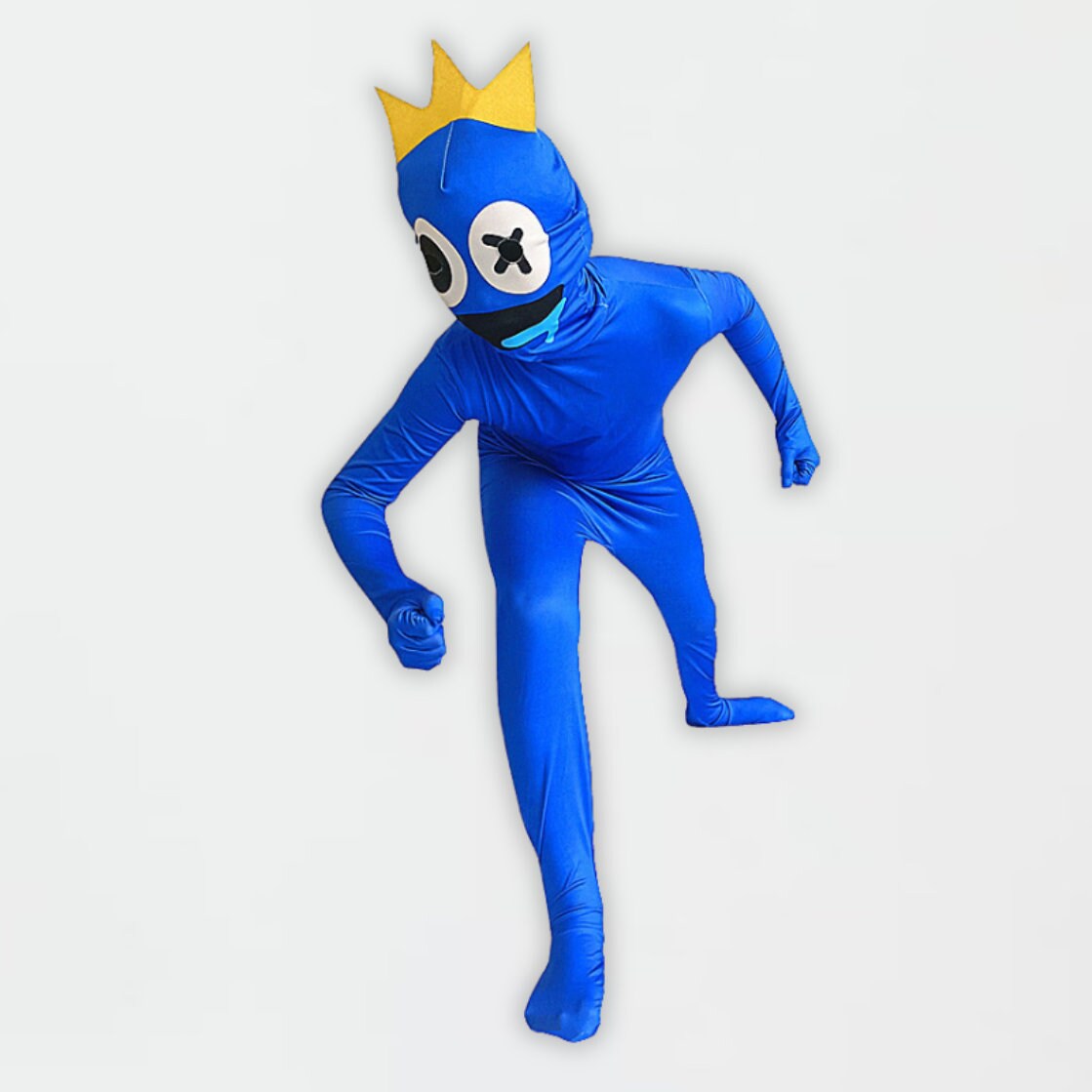 Blue Rainbow Friends Costume Inflatable Kids Adult Girl Boy Woman Men  Halloween Cosplay Blow Up Suit Birthday Christmas Game