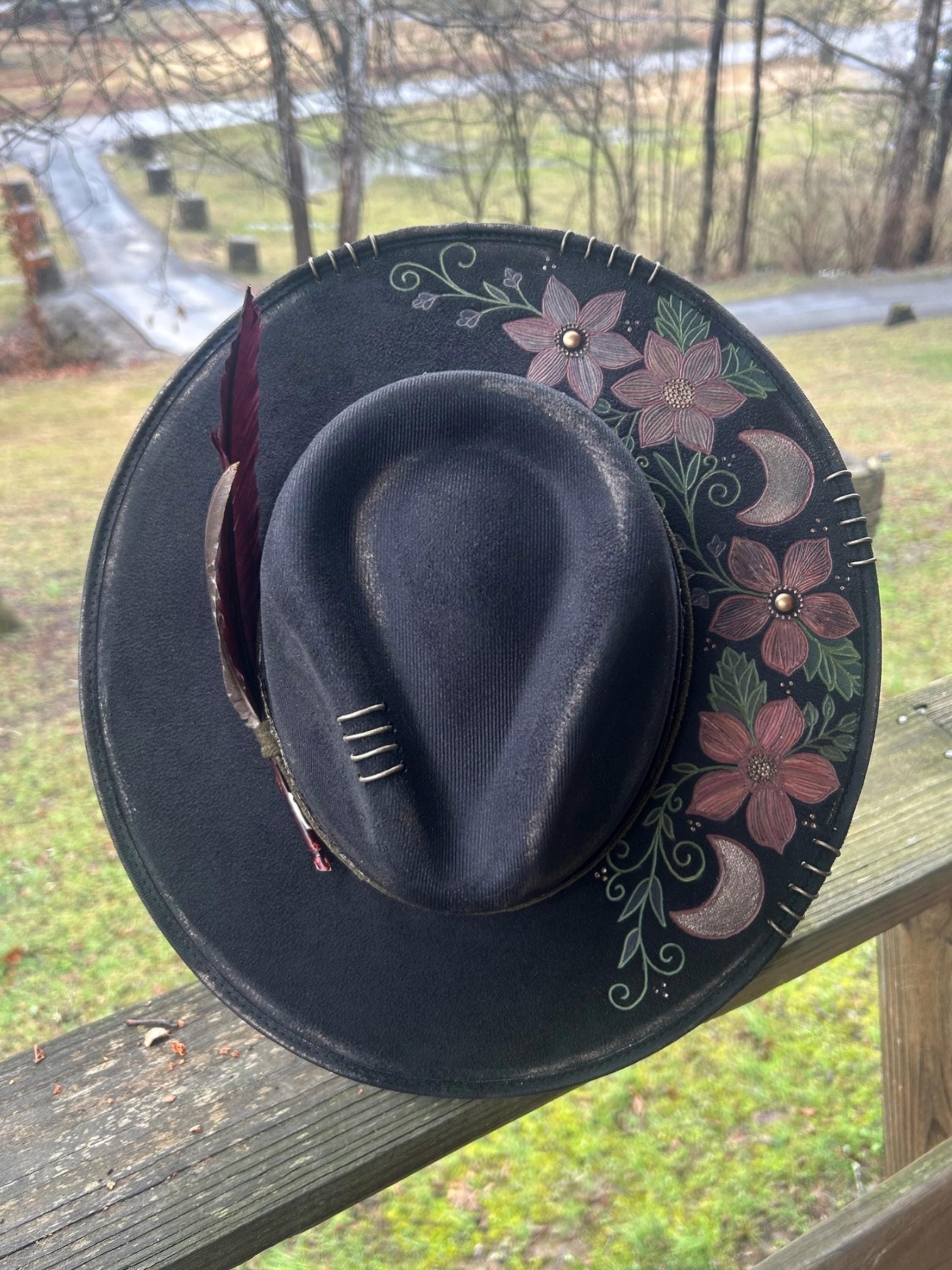Moon Phases Womens Fedora - Etsy display picture 3