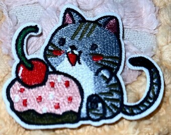 B Hot Iron Patch 3x4 Hide Hole Clothes Cute Kitty  Pet