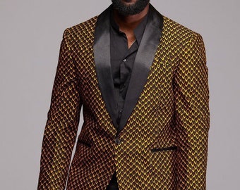 African Ankara Suit, African Ankara Jacket, African Print Men Blazer