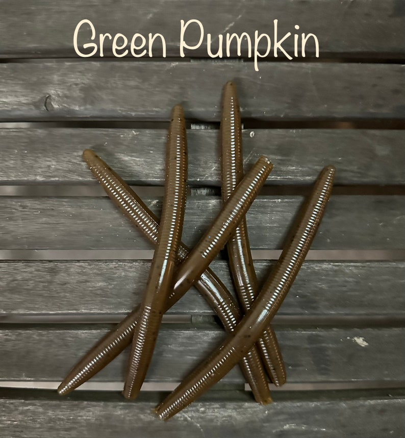 5 Stick Bait Senko Style Custom Color Bass Lures With - Etsy