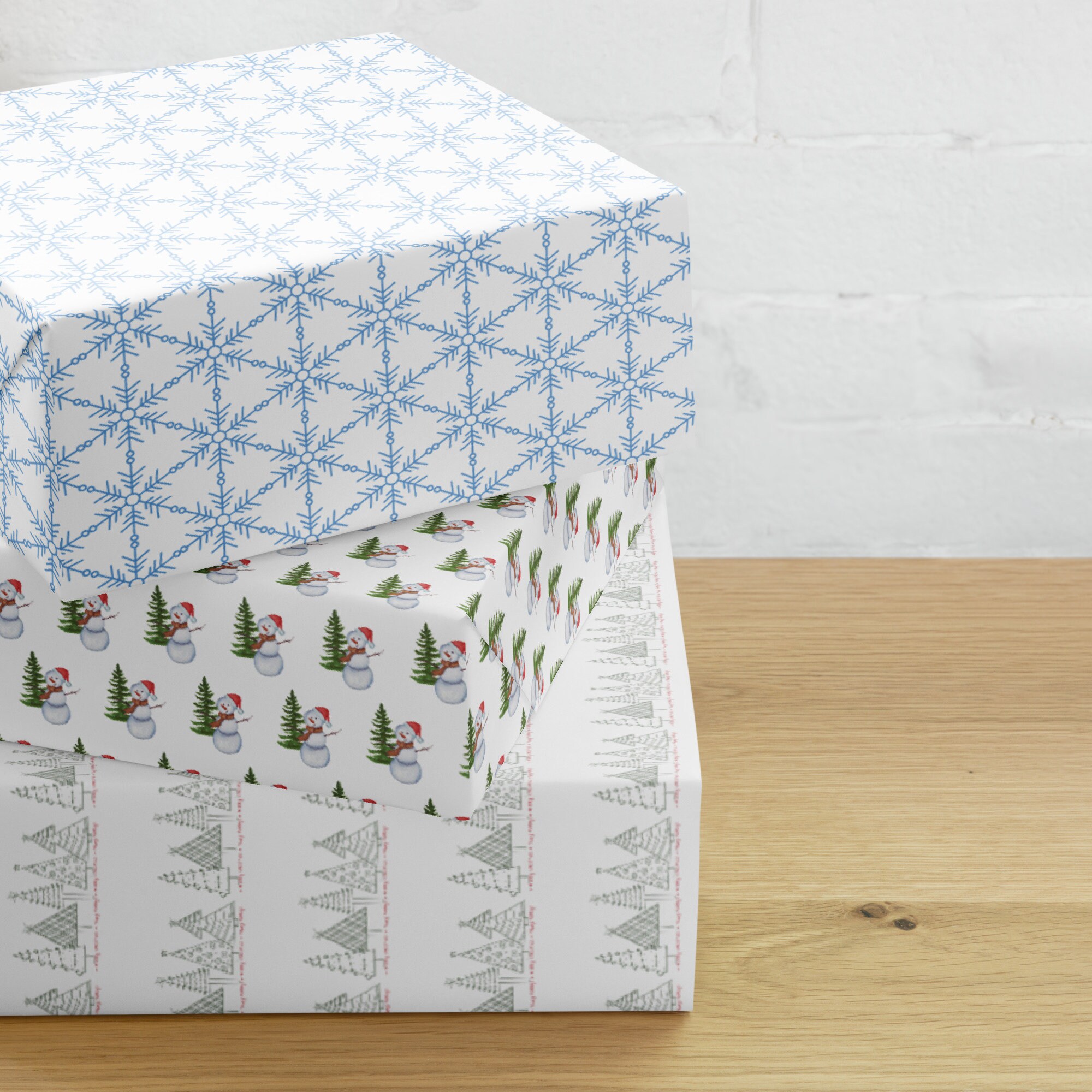 Festive Holiday Wrapping Paper Sheets Christmas Wrapping Paper Holiday