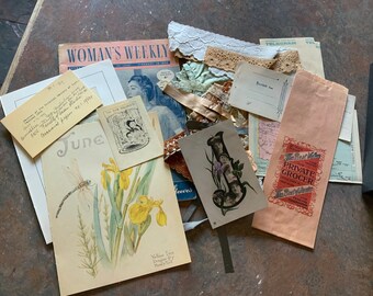 Authentic Vintage/Antique Ephemera pack.