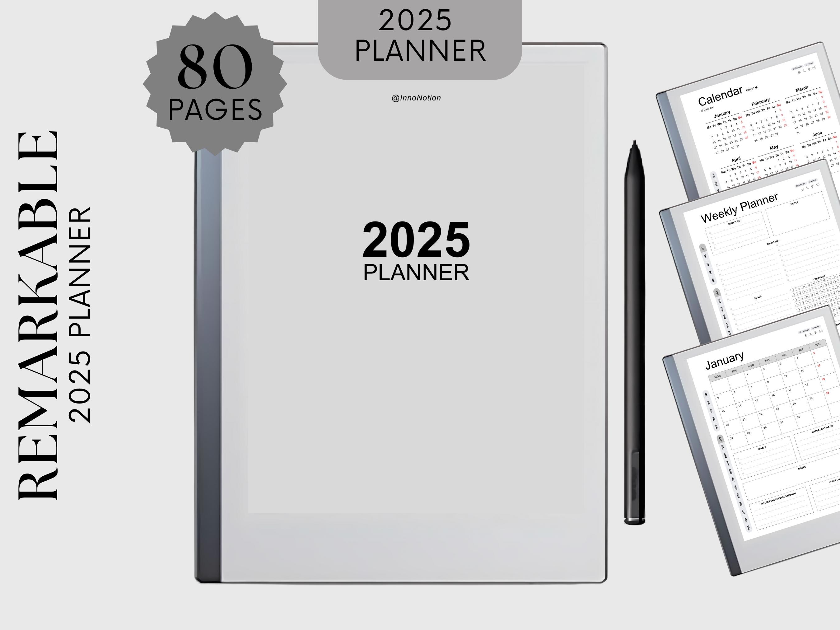 2025 Planner for Remarkable 2 Templates Minimalist Remarkable Planner ...
