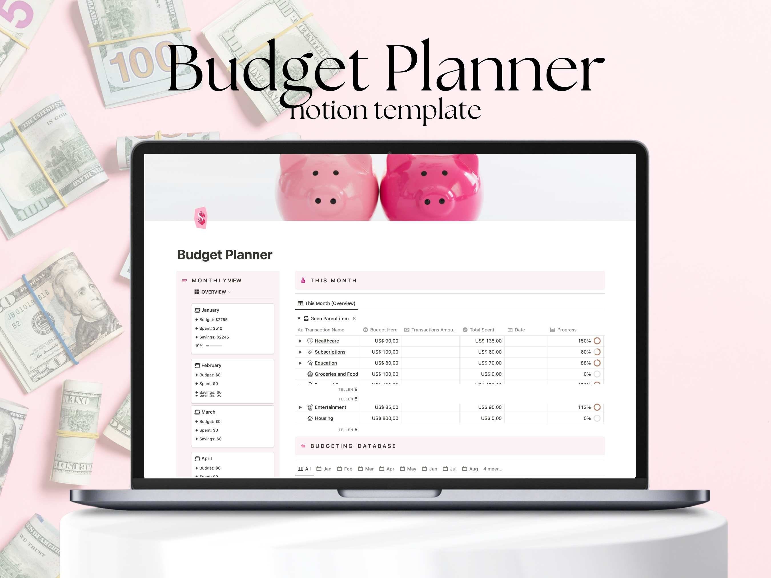 Notion Template Budget Planner 2024 Expense Tracker Aesthetic Notion Notion Template Budget Planner 2024 Expense Tracker Aesthetic Notion
