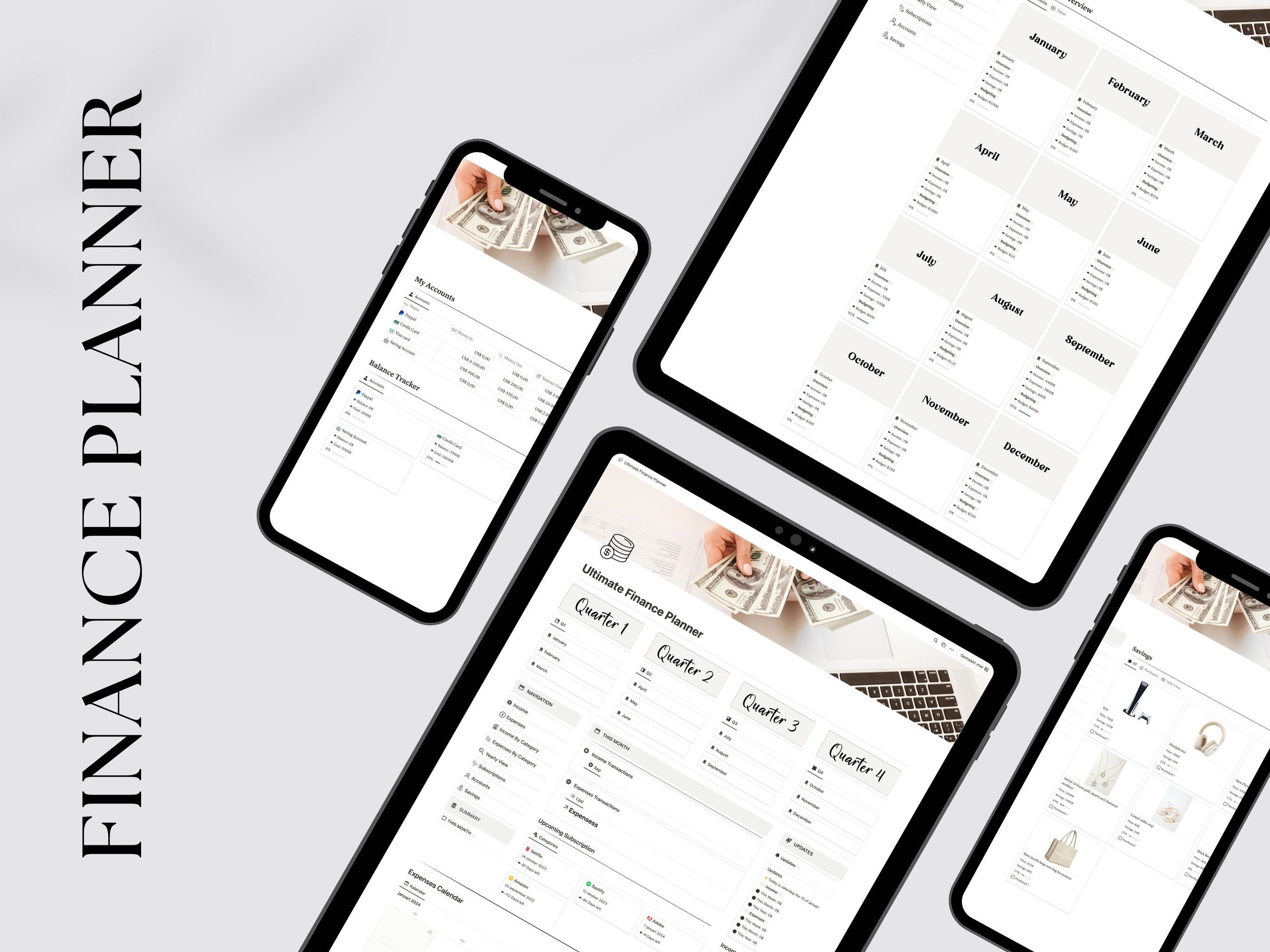 Digital Budgeting Notion Template Organized Personal Finance Dashboard Digital Budgeting Notion Template Organized Personal Finance Dashboard
