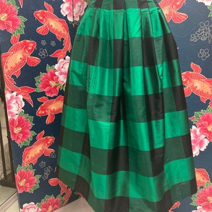 Silk taffeta skirt