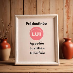 Affiche Biblique à Imprimer| Romains 8 : 30 | Décoration Murale | Cadeau Chrétien | Affiche chrétienne /Scripture art/  Christian printable