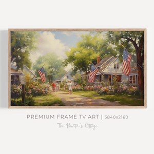 4th of July Samsung Frame TV Art Summer, American Patriotic Art For TV, Independence Day Tv Art, Frame TV Art Fourth of July Digital