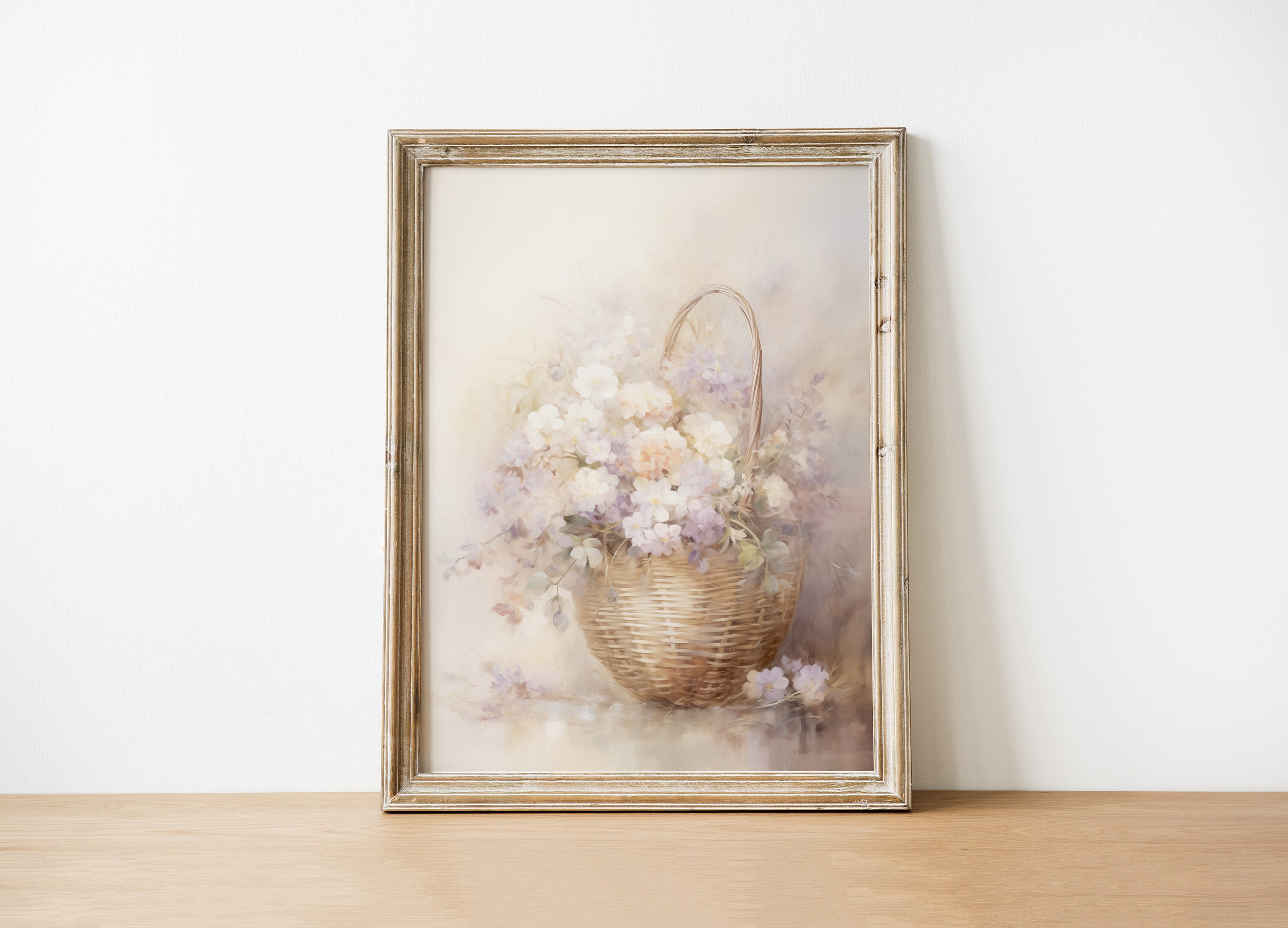 Vintage Easter Wall Art Set of 6, Easter Printables, Vintage Spring