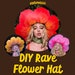 DIY Rave Flower Hat Tutorial - Etsy