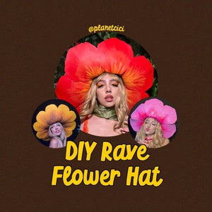 DIY Rave Flower Hat Tutorial image 1