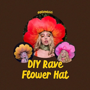 DIY Rave Flower Hat Tutorial