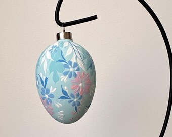 Easter decorative egg, Hand painted ceramic eggs, Easter home decor, Spring ornaments