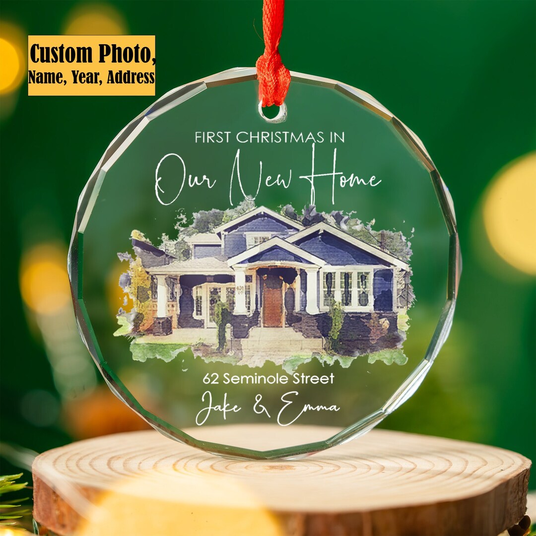 Personalized New Home Photo Ornament New Home Christmas Etsy