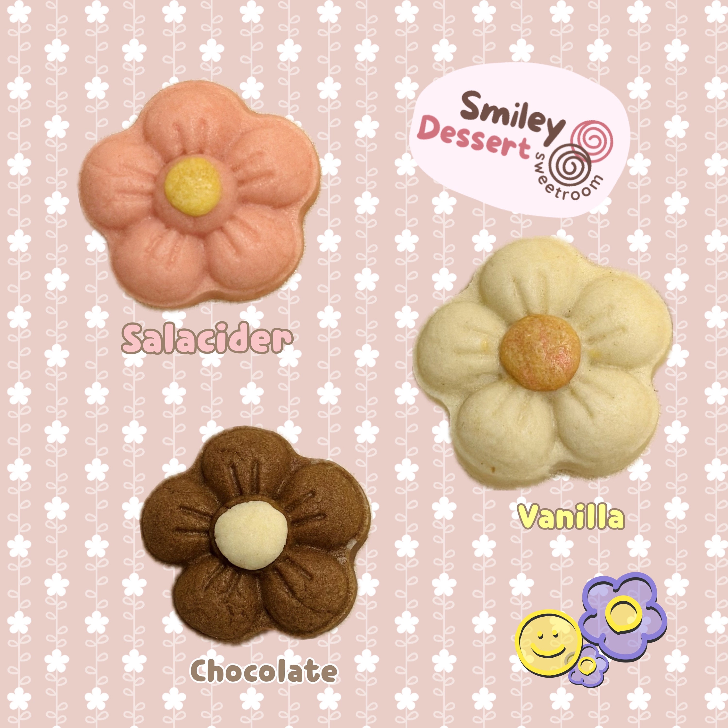 Cute Daisy Butter Cookies Homemade, Made to Order, Fresh Baking, Pure