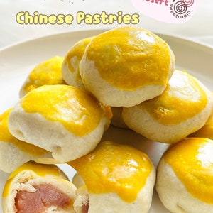 Chinese pastries - homemade, made to order, fresh baking, moon cakes with pinto bean paste