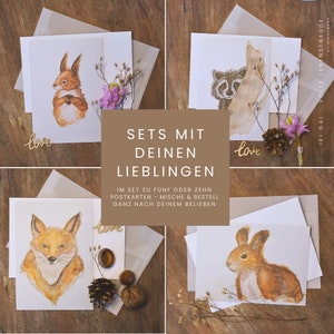 Individuell zusammengestelltes Postkartenset