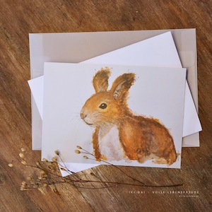 Postkarte Eichhörnchen quer