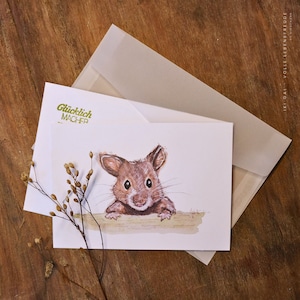 Postkarte Maus